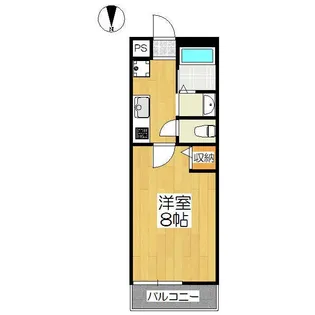 アークリード四条大宮【1階】の間取り