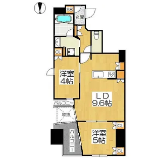 プレミスト京都御池通【2階】の間取り