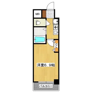 プレサンス京都二条城前【3階】の間取り