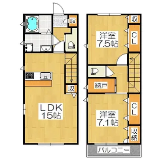 CORT UESHO 姉小路【1階】の間取り