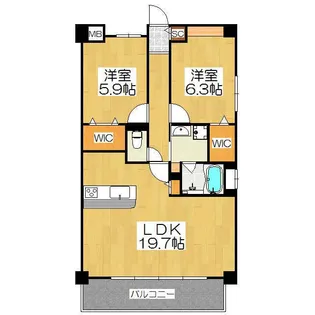 CASA LOTUS(カーサロータス)【4階】の間取り