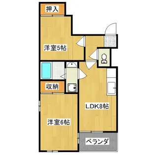 アビィロードハウス【7階】の間取り