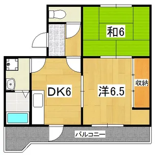 わかさ川ハイツ【3階】の間取り