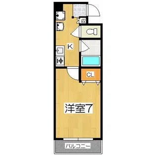 サンロイヤル五条【3階】の間取り