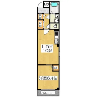 Le 佐女牛井(ル サメガイ)【2階】の間取り