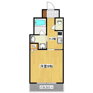 ジョイシティ二条城前【6階】の間取り