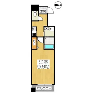 ビレイユ眞英富小路高辻【2階】の間取り