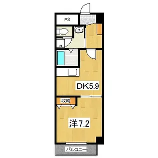 テルマーノ西洞院【2階】の間取り