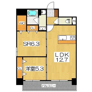 ピアヌーラ柳馬場【2階】の間取り
