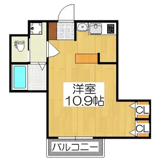 エステムプラザ京都烏丸五条【6階】の間取り