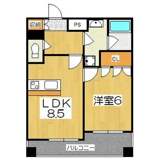 サンシティ四条西洞院【9階】の間取り