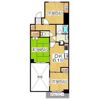 サンフォニア五条大宮【8階】の間取り