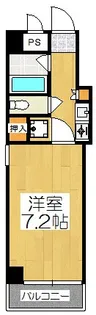 エステムコート御所南【2階】の間取り