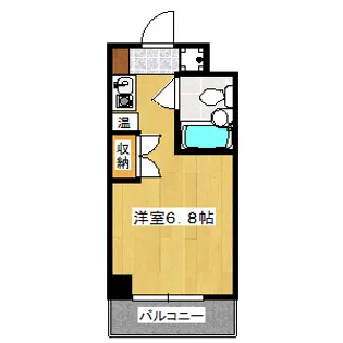 プラネシア京都(旧スバル星の子)【2階】の間取り