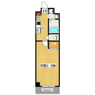 グランステージ京都四条【1階】の間取り