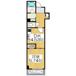 ワイズコート【4階】の間取り