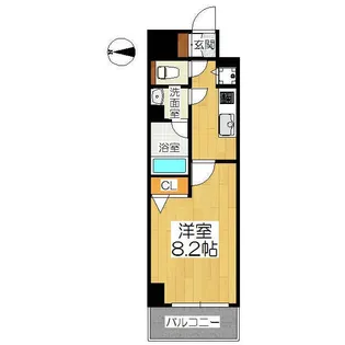 アスヴェル京都二条駅前II【3階】の間取り