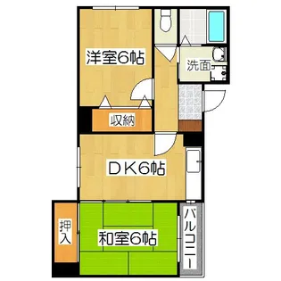 フィルハウゼ五条【6階】の間取り