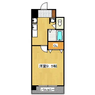ハウスセゾン四条通【4階】の間取り