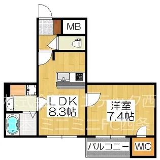 プレサンス京都洛南【6階】の間取り