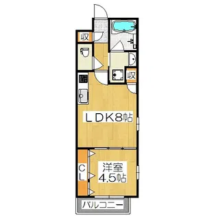 ベラジオ堀川今出川II【4階】の間取り