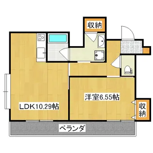South West【6階】の間取り