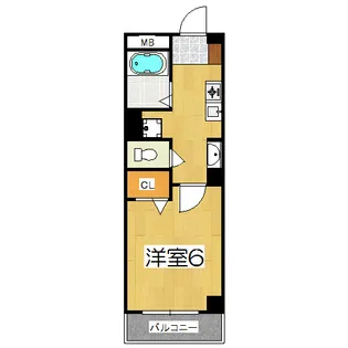 ピースフル二条【2階】の間取り