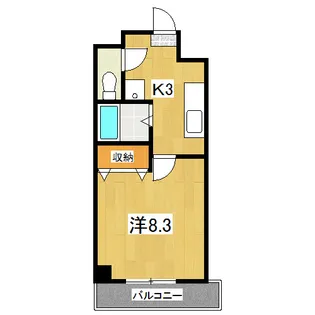 サンパティック参番館【3階】の間取り
