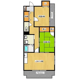 フローラみずほ【3階】の間取り