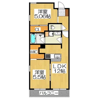 With京Grandes【1階】の間取り