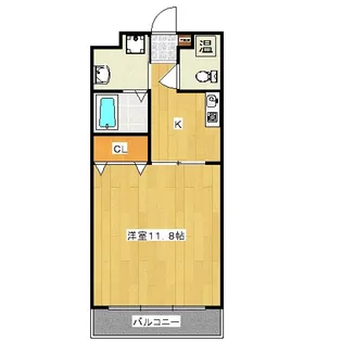 パレスコート【4階】の間取り
