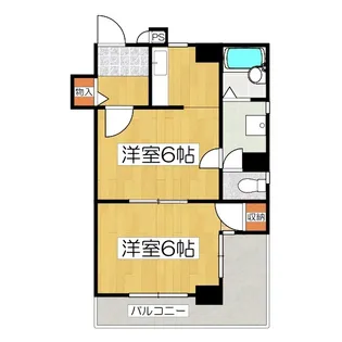 ライオンズマンション四条大宮【3階】の間取り