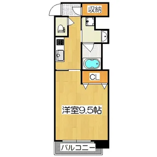 ジョイシティ二条城前【12階】の間取り