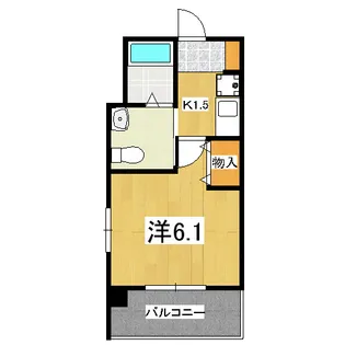 エステムプラザ京都五条大橋【6階】の間取り