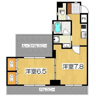 ベラジオ四条大宮2【6階】の間取り