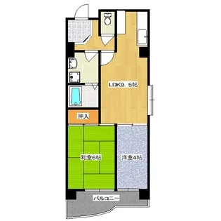 パラシオ西洞院【5階】の間取り