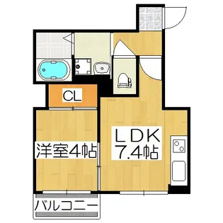 プログレーッソ西ノ京【1階】の間取り