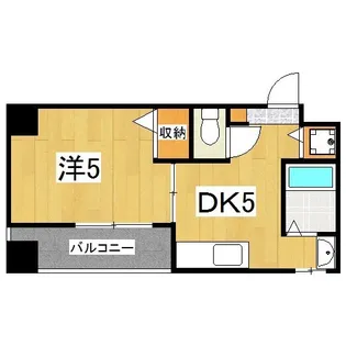 プロスペクト河原町五条【5階】の間取り