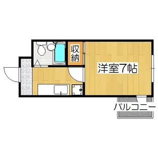 ステュディオフラット室町【5階】の間取り