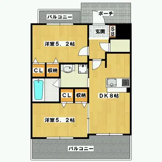 エステムプラザ京都御所ノ内REGIA【3階】の間取り