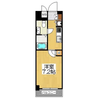 コスモフォーラム四条【7階】の間取り