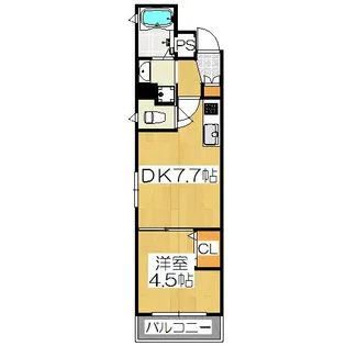 ベラジオ堀川今出川【3階】の間取り