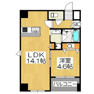 増田屋ビル【5階】の間取り
