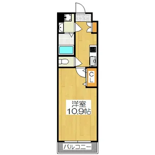Square Hero-A【4階】の間取り