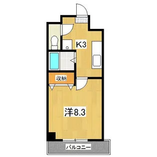 サンパティック参番館【3階】の間取り