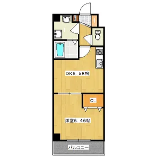 リリアーレ清水【1階】の間取り