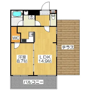 ARTISTA 円町ドゥーエ【3階】の間取り