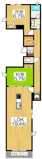 Comforza有隣【3階】の間取り