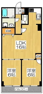 アクシス葛野【2階】の間取り