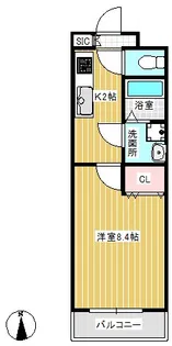 カンタル太秦【2階】の間取り